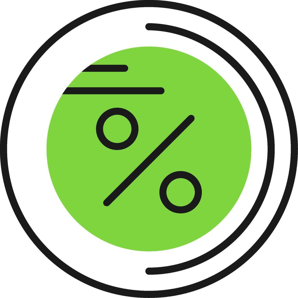 Percentage Icon Design vector