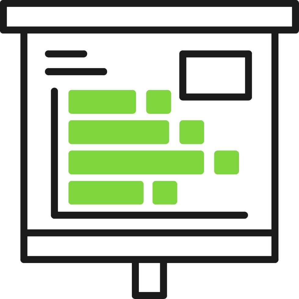 Horizontal Bars showing Icon Design Symbol vector