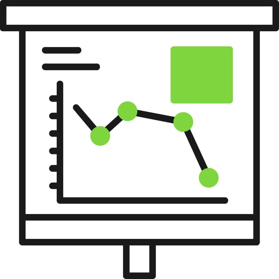 Falling Line Graph Icon Design Symbol vector