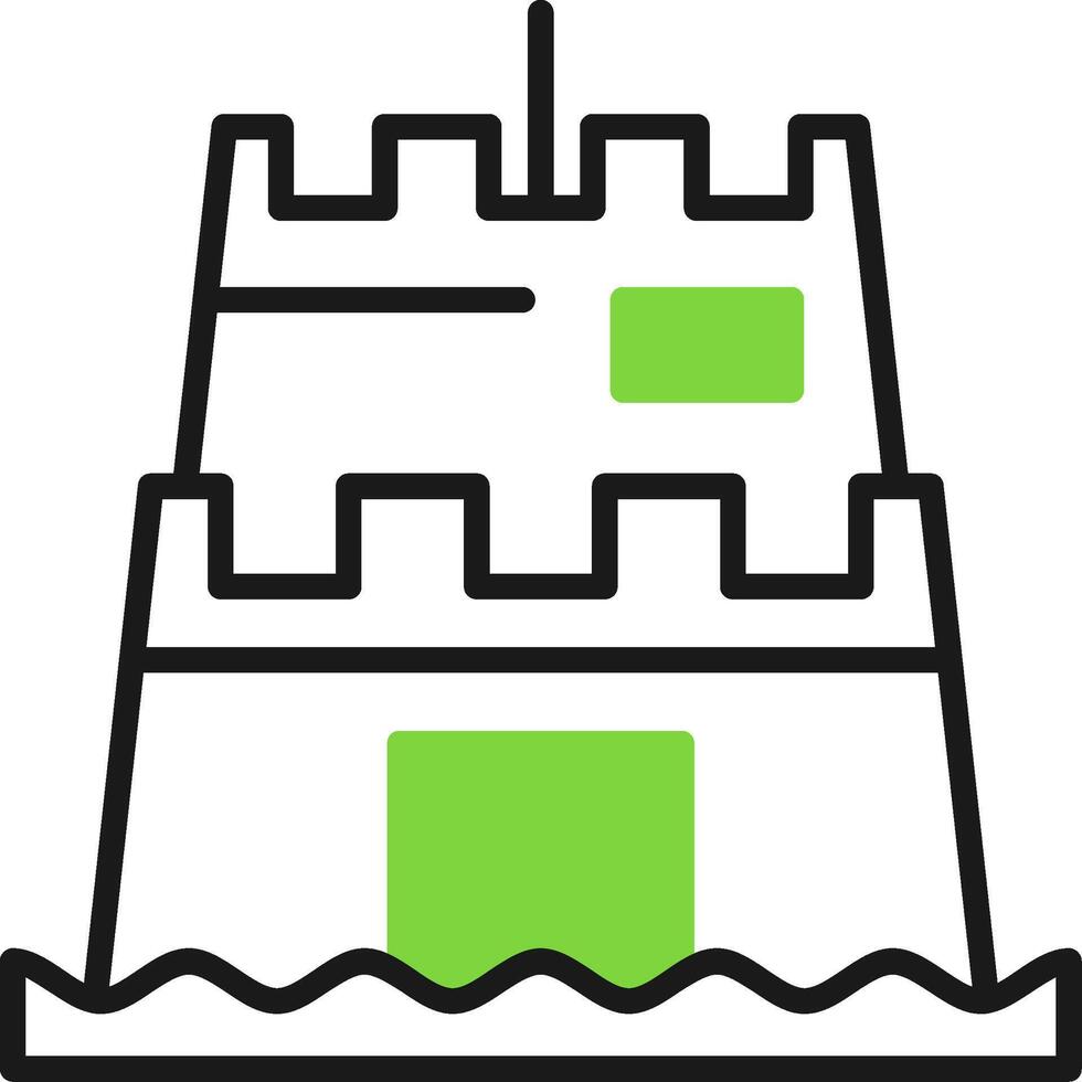 Sand sculpture Icon Design Symbol vector