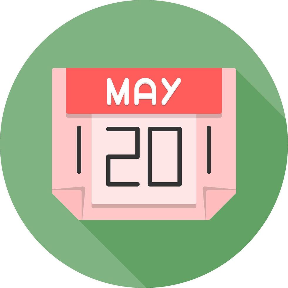 20 May Icon Design Symbol vector