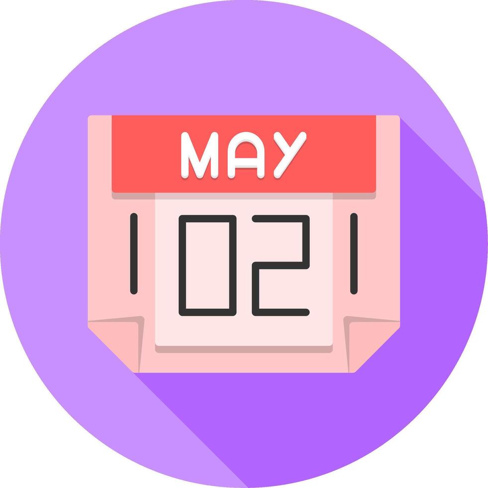 2 May Icon Design Symbol vector