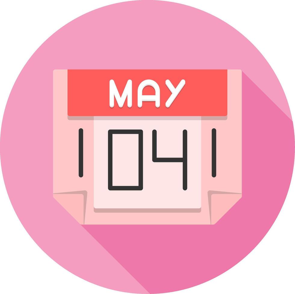 4 May Icon Design Symbol vector