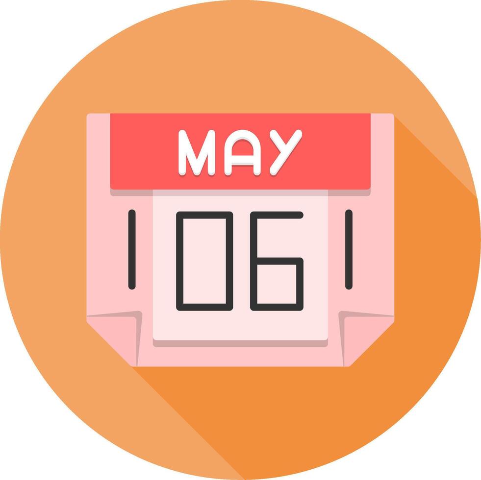 6 May Icon Design Symbol vector