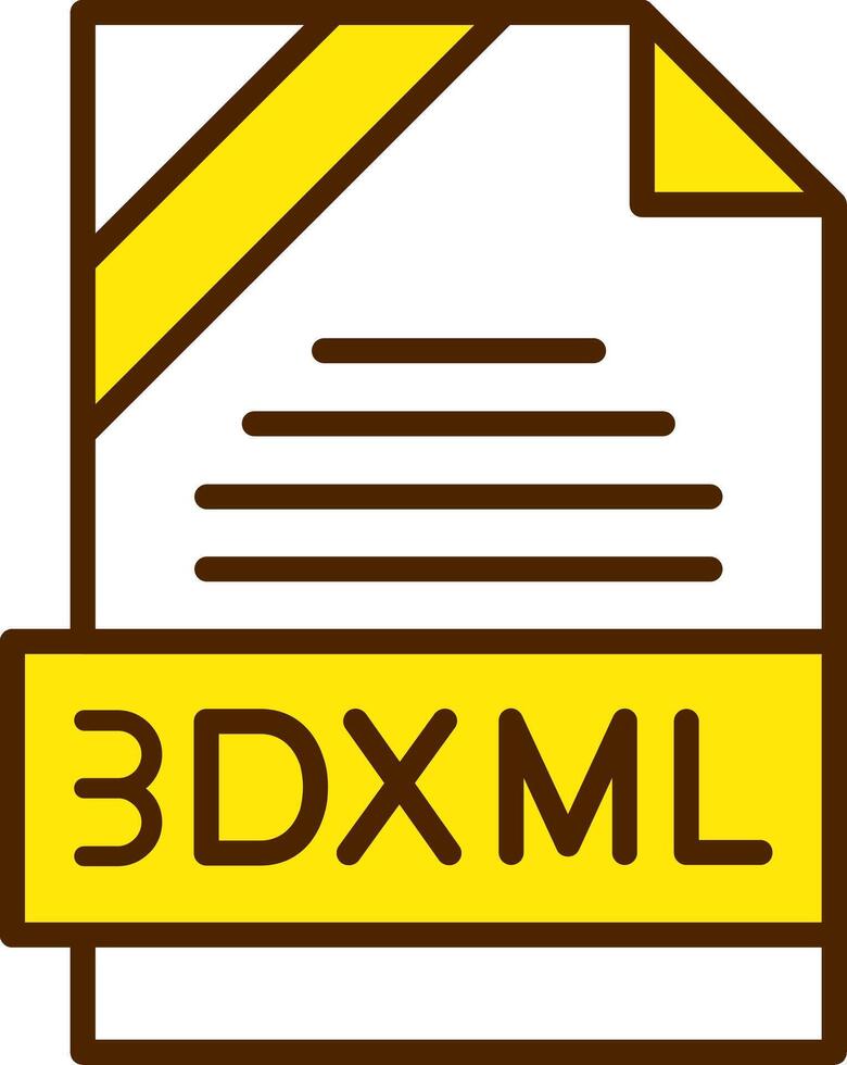 3DXML Icon Design vector