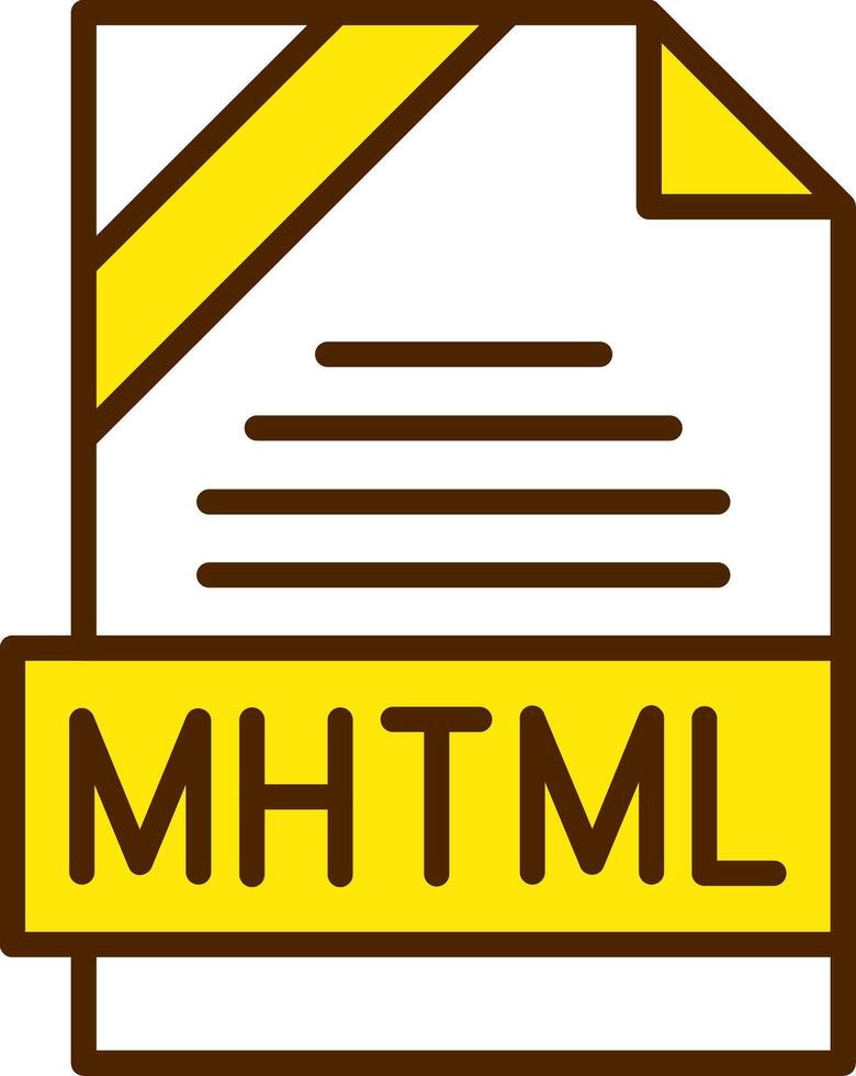 MHTML Icon Design vector