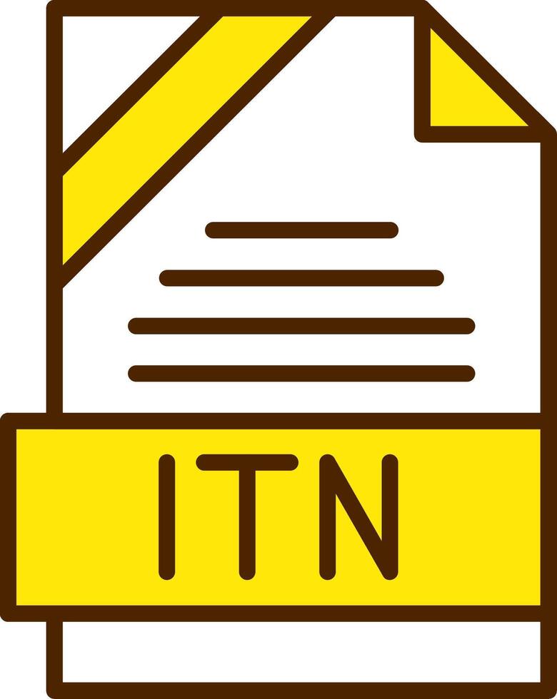ITN Icon Design vector