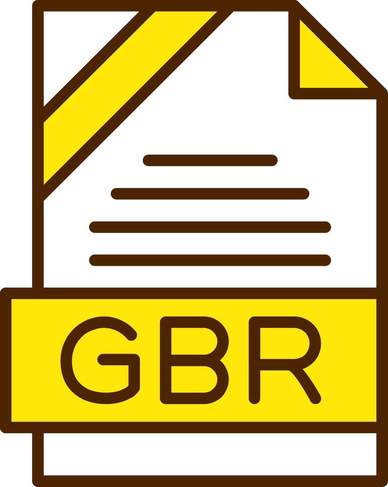 GBR Icon Design vector