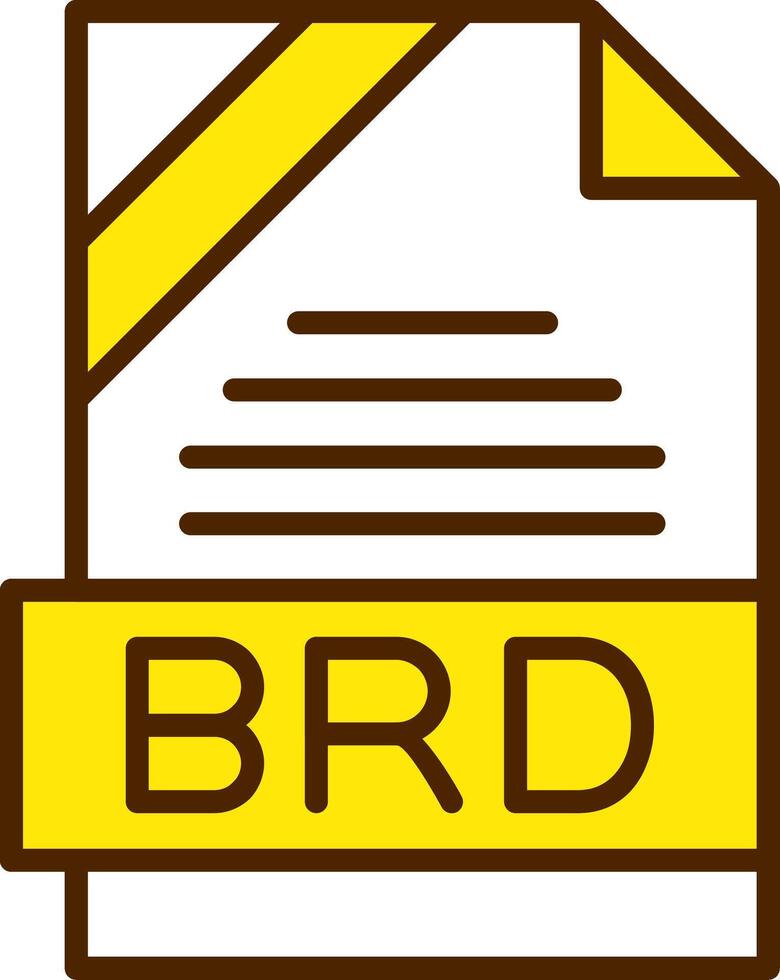 BRD Icon Design vector