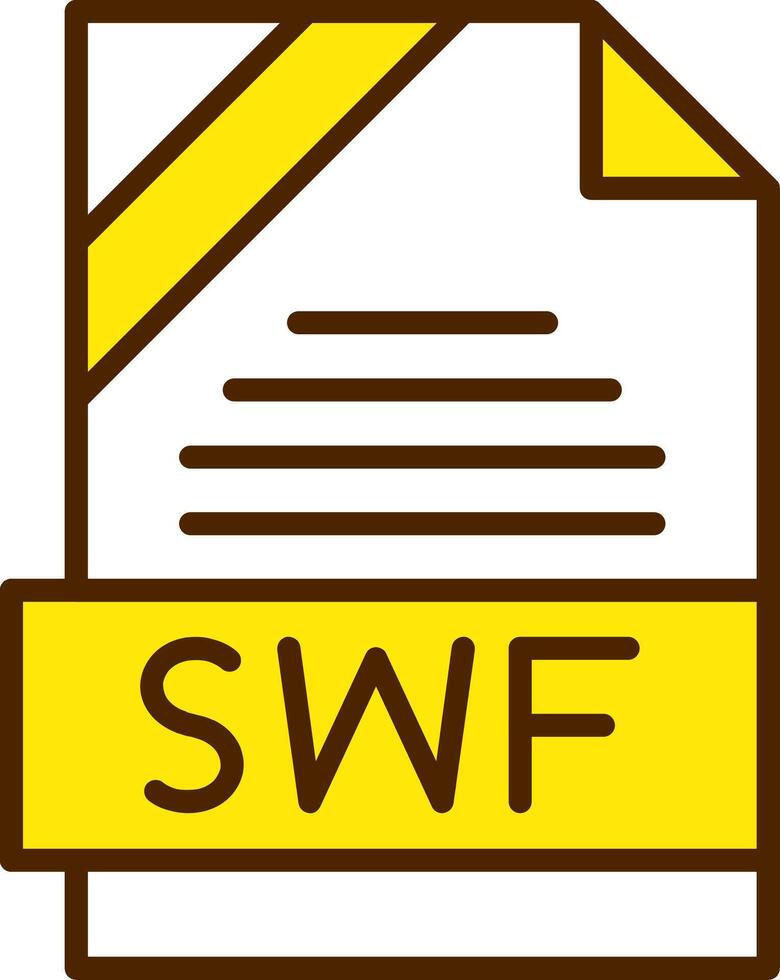 SWF Icon Design vector