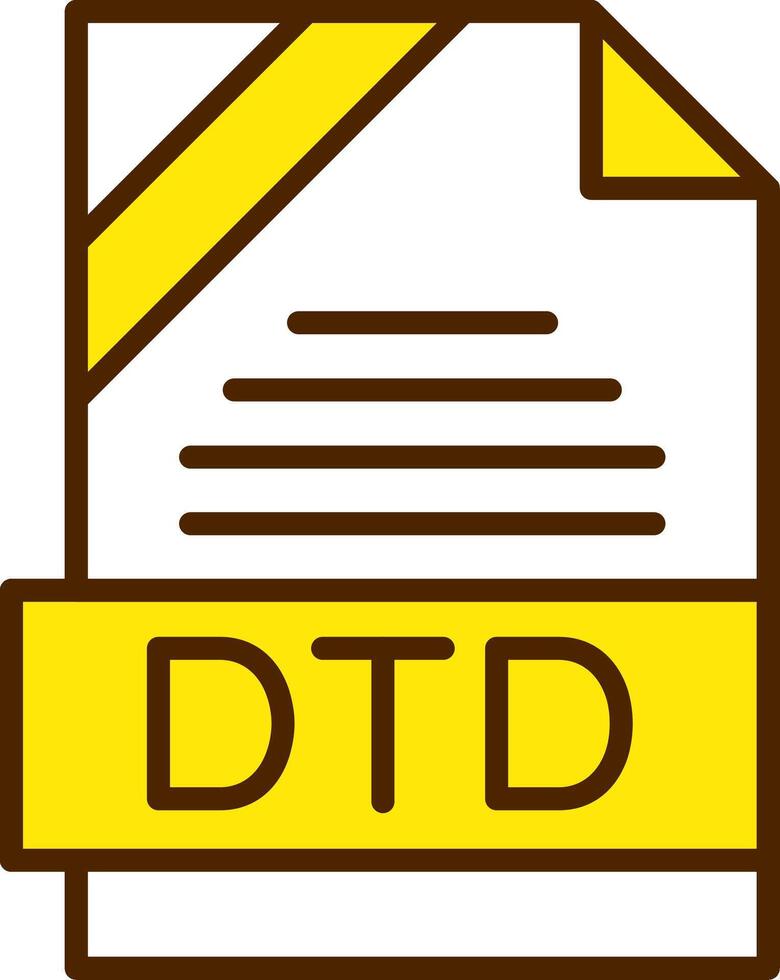 DTD Icon Design vector