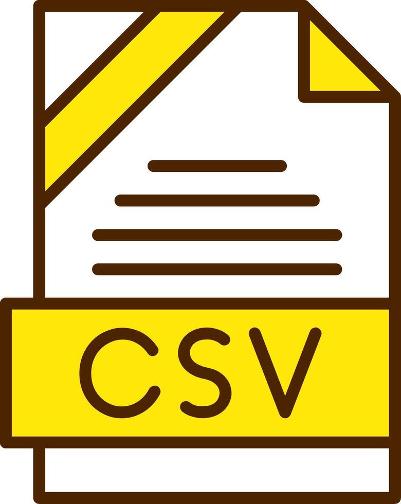 CSV Icon Design vector