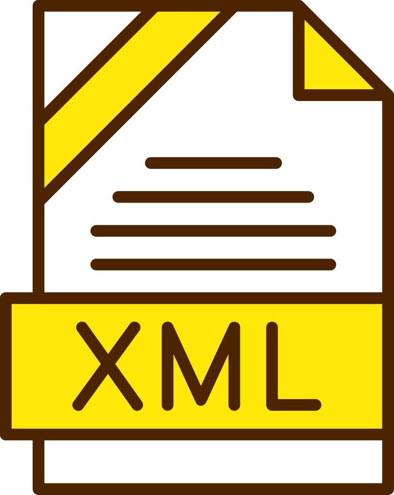 XML Icon Design vector