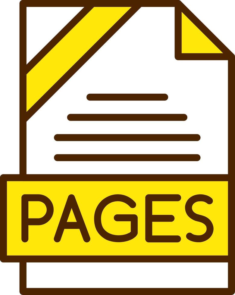 PAGES Icon Design vector