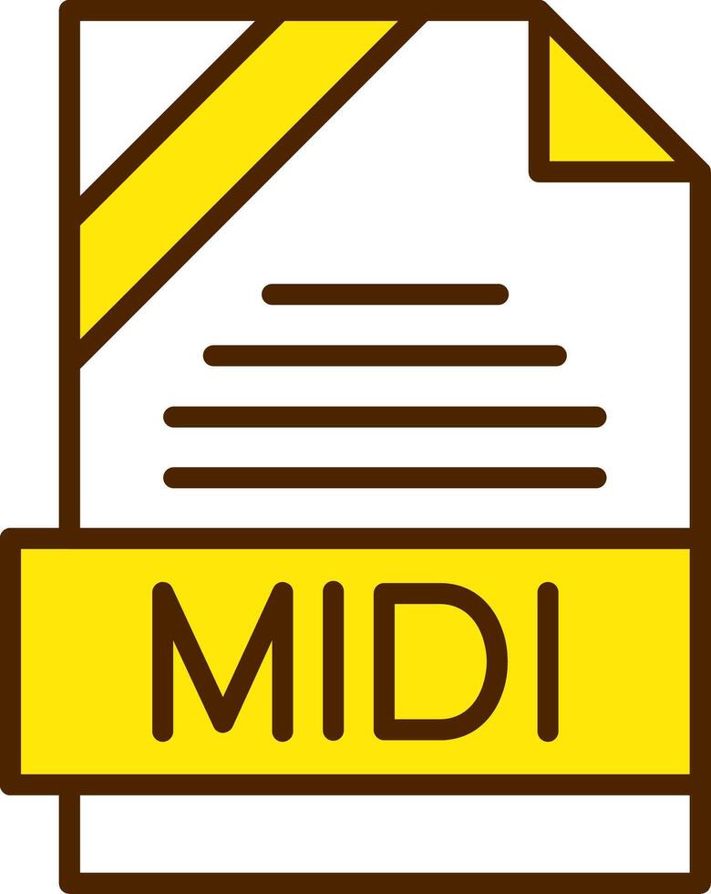 MIDI Icon Design vector