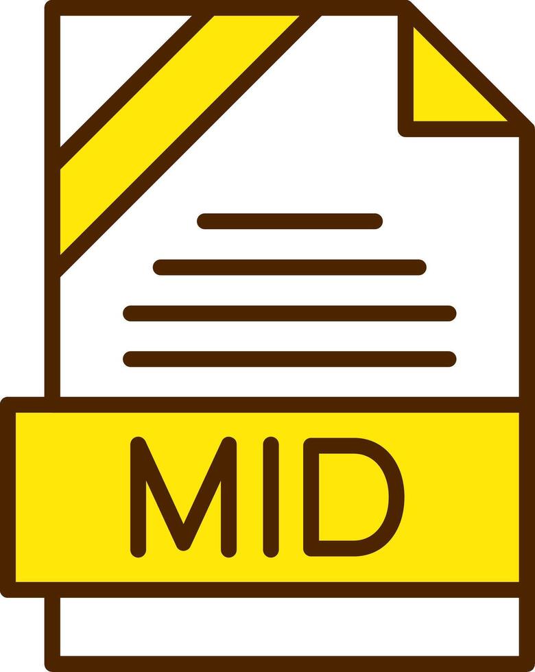 MID Icon Design vector