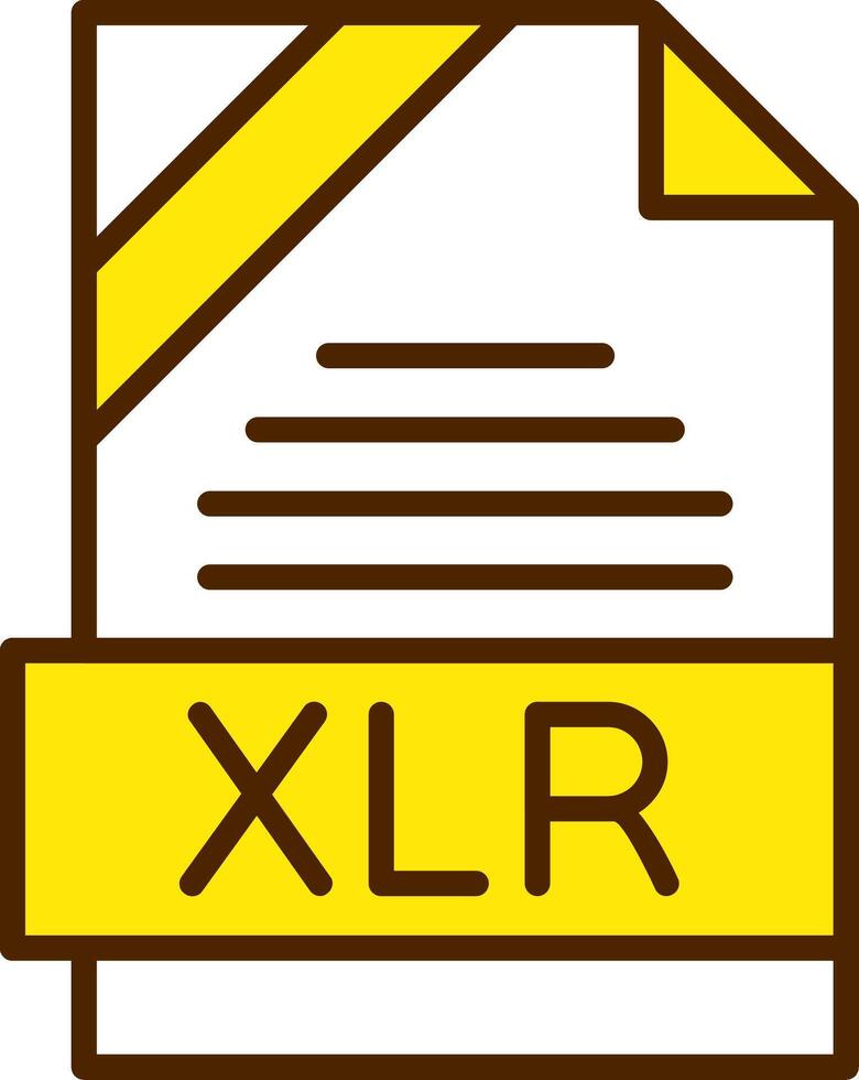 XLR Icon Design vector