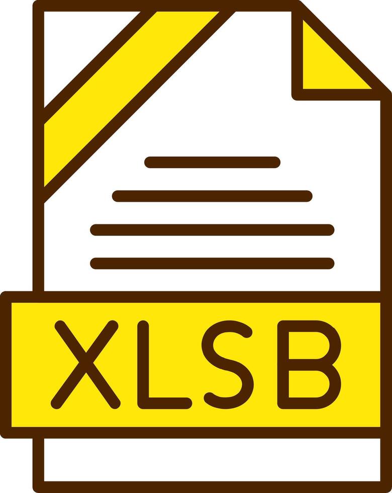 XLSB Icon Design vector