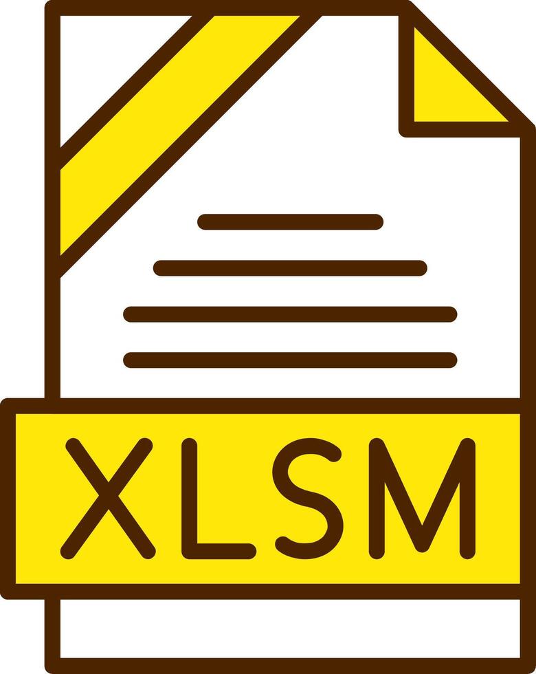 XLSM Icon Design vector