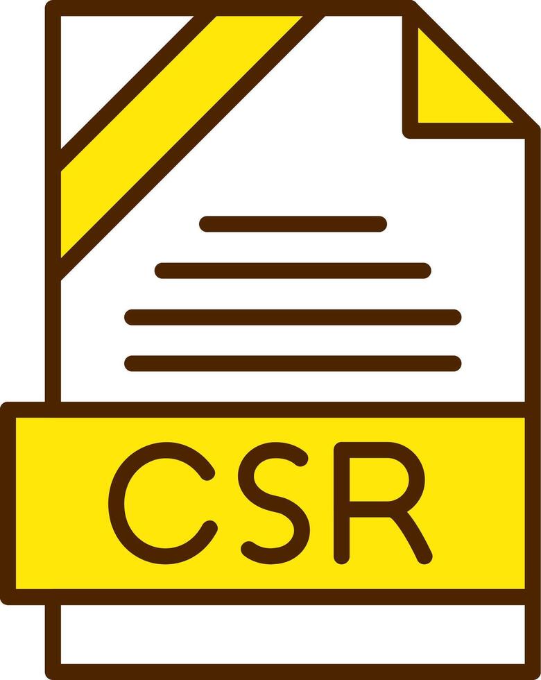 CSR Icon Design vector