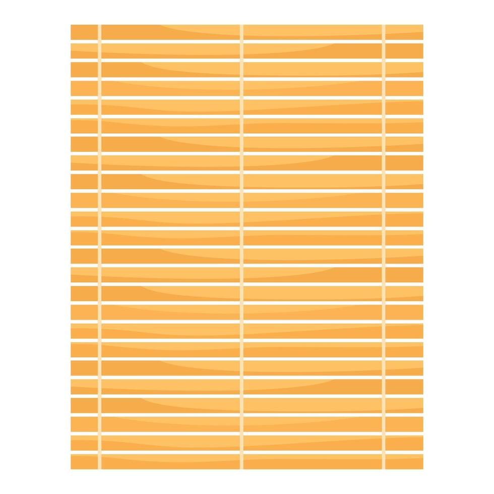 Bamboo mat surface with sticks holding using rope illustration vector