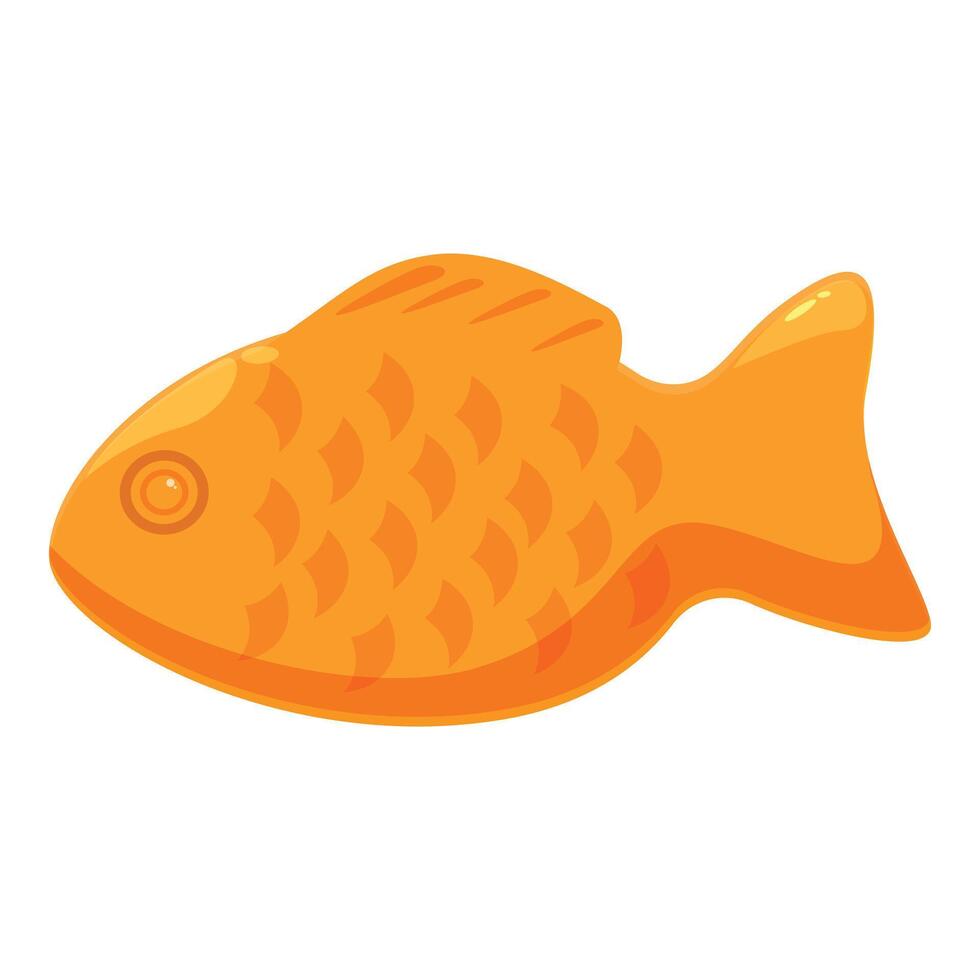 Goldfish cracker swimming in a sea of flavor vector