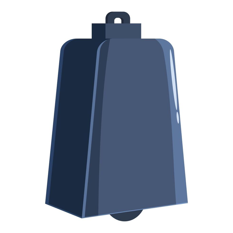 This large metal cowbell is ready to make some noise vector