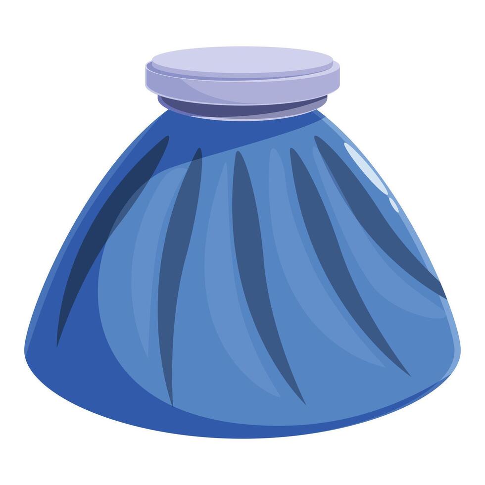 Blue ice bag for treatment of injury or pain vector