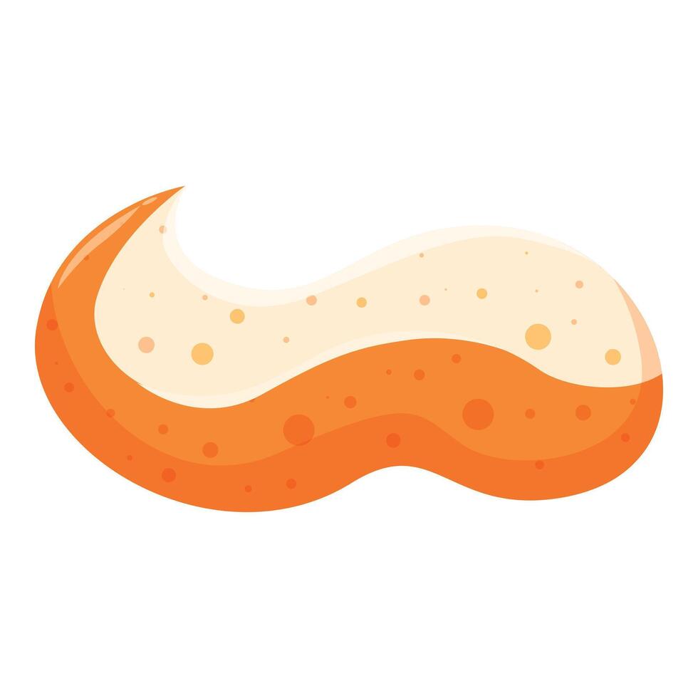 Orange cream swirl flowing forming a background vector