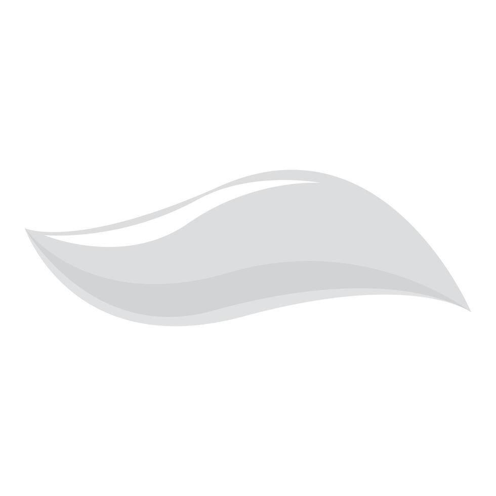 Grey wave shape abstract background design element vector