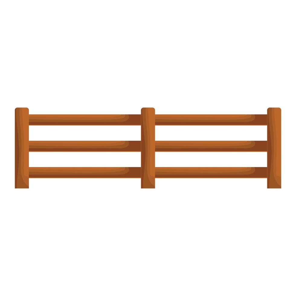 Wooden fence separating two areas is dividing space vector