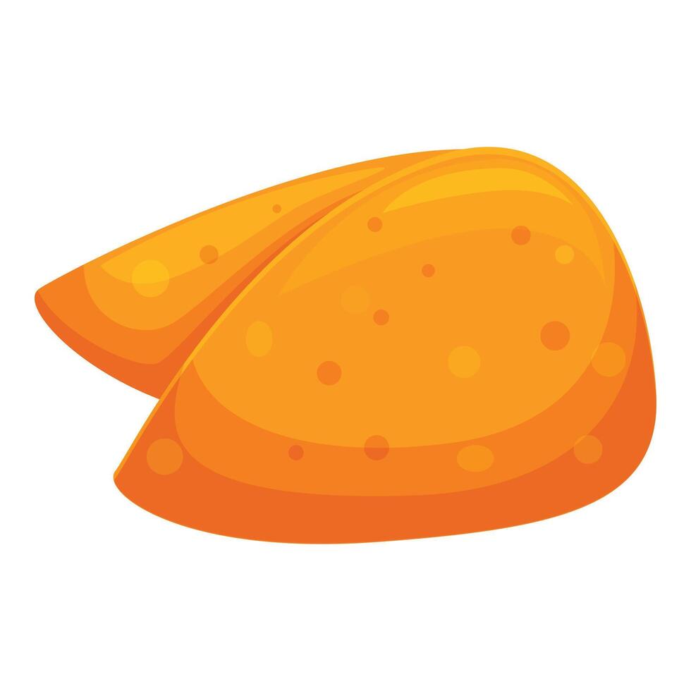 Two crispy fried chicken thighs fast food icon vector