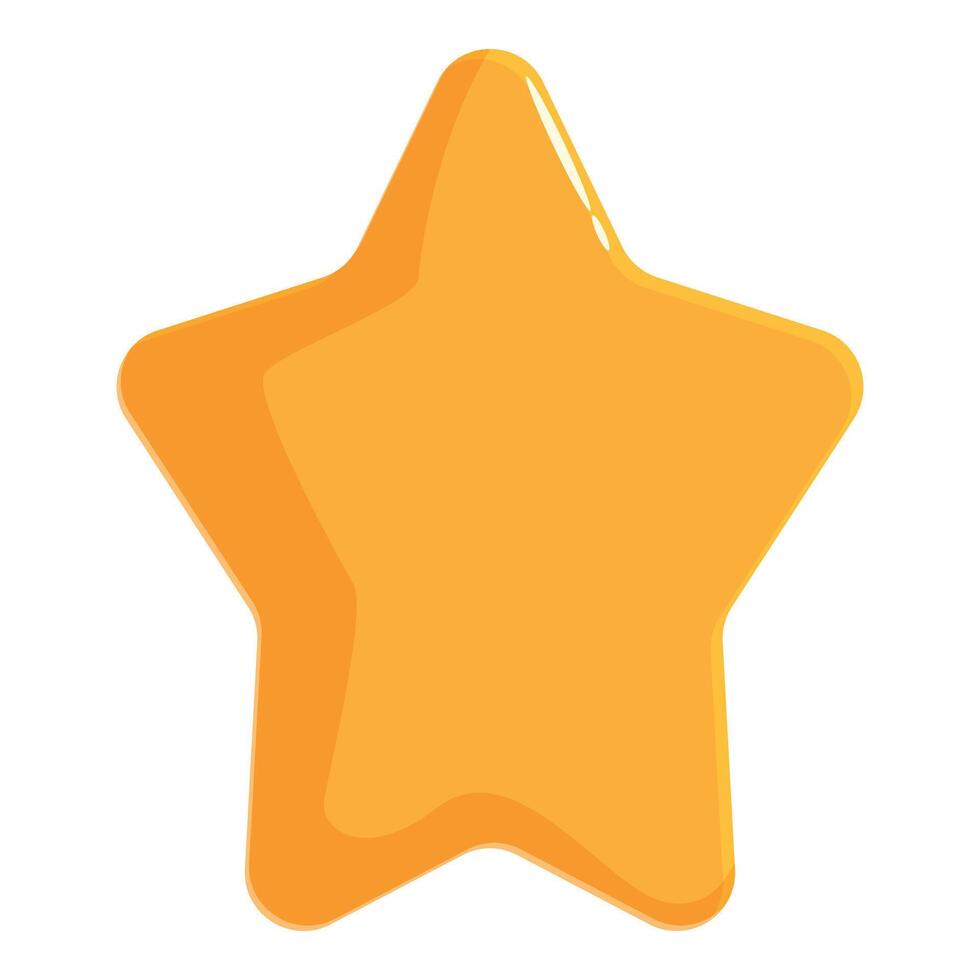 Shiny yellow cartoon star standing out from the crowd vector
