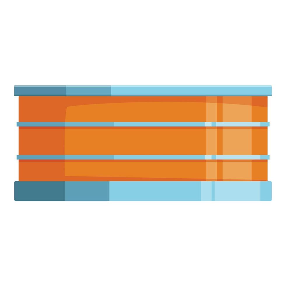 Empty supermarket shelf standing in store room vector