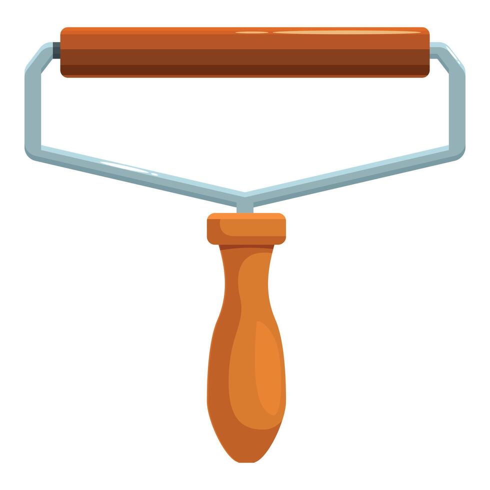 Sticky lint roller removing dust and hair vector