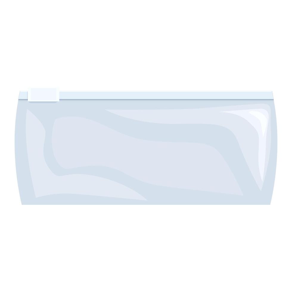 Empty pencil case with zipper closing waiting for pens and pencils vector