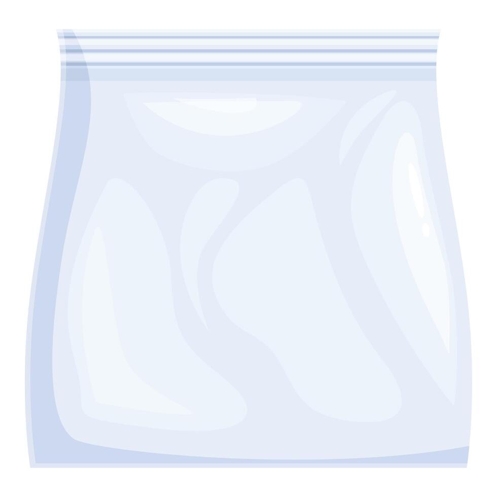 Realistic empty freezer bag isolated on white background vector
