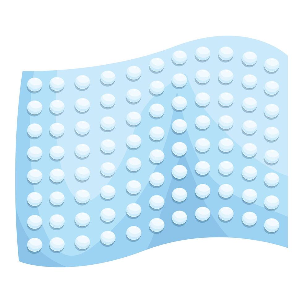 Blue blister pack with pills for medical treatment vector