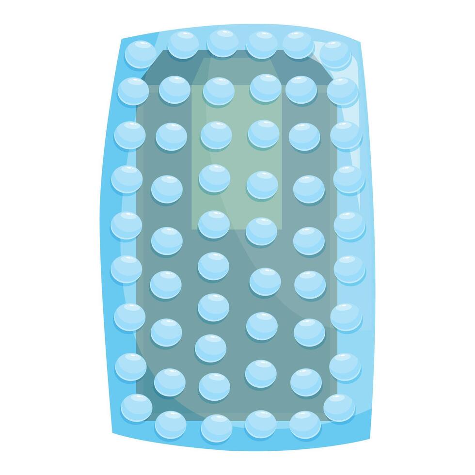 Bubble wrap protecting smartphone screen from damage vector