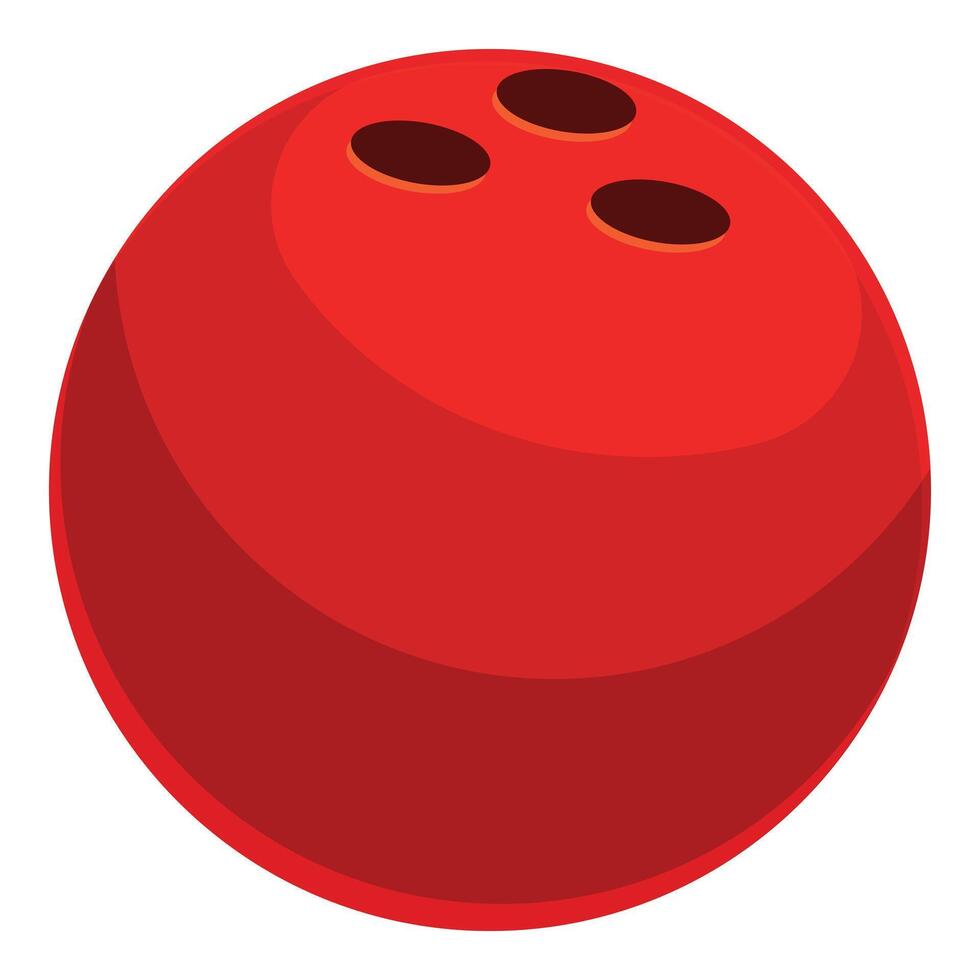 Red shiny bowling ball striking for a perfect game vector