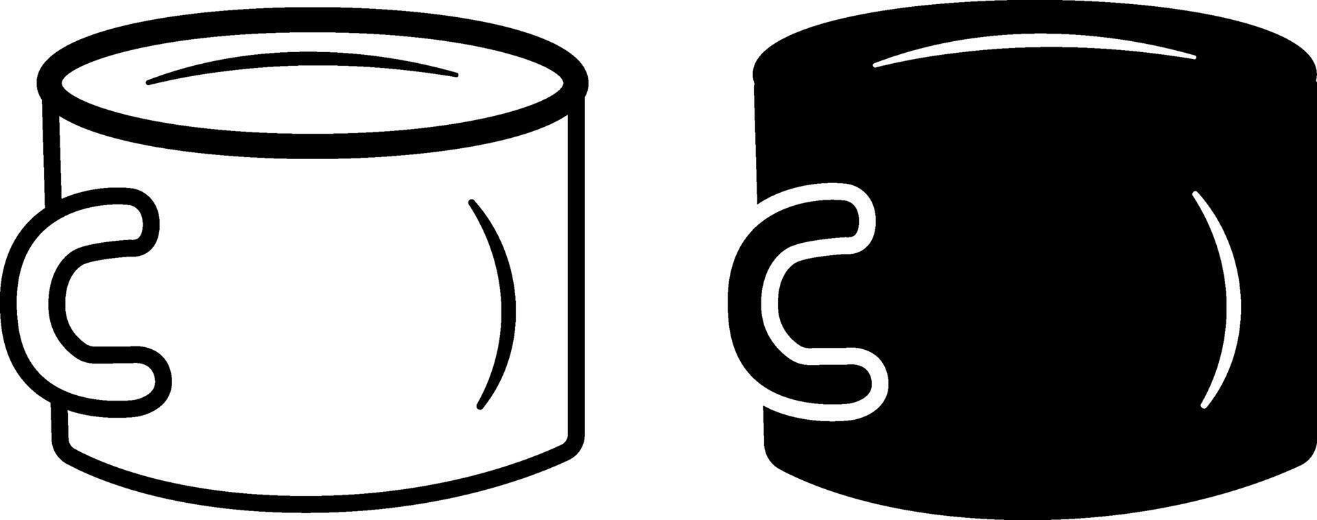 Hiking Mugs Icons. The concept of Picnic, Hiking, Travel, Adventure vector