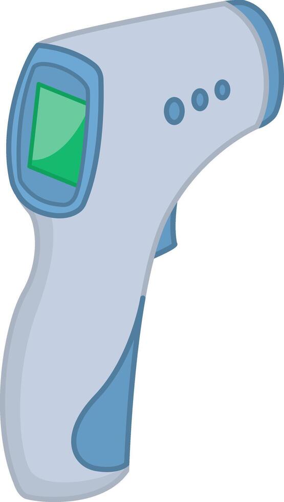Non-contact Infrared Thermometer. Handheld Thermometer for Measuring Body Temperature. Medicine concept vector
