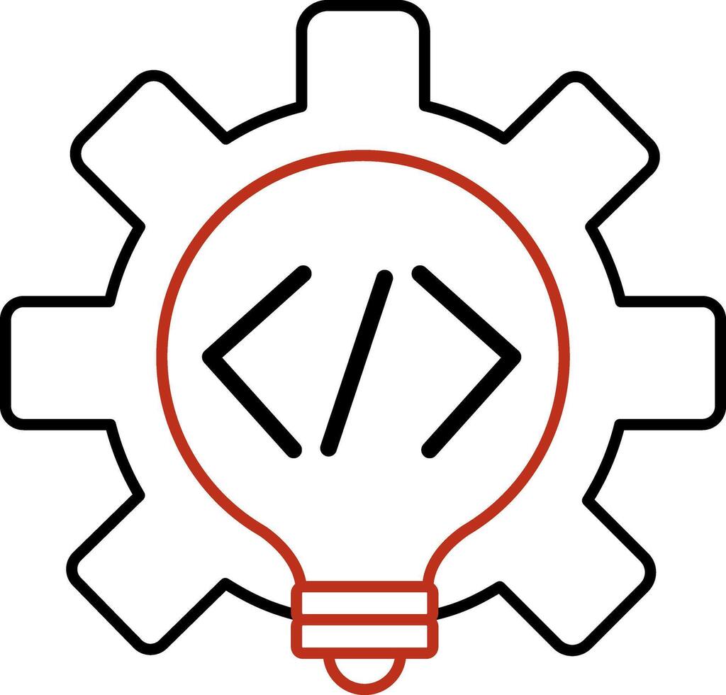 desarrollo icono. web desarrollo concepto, sitio web codificación vector