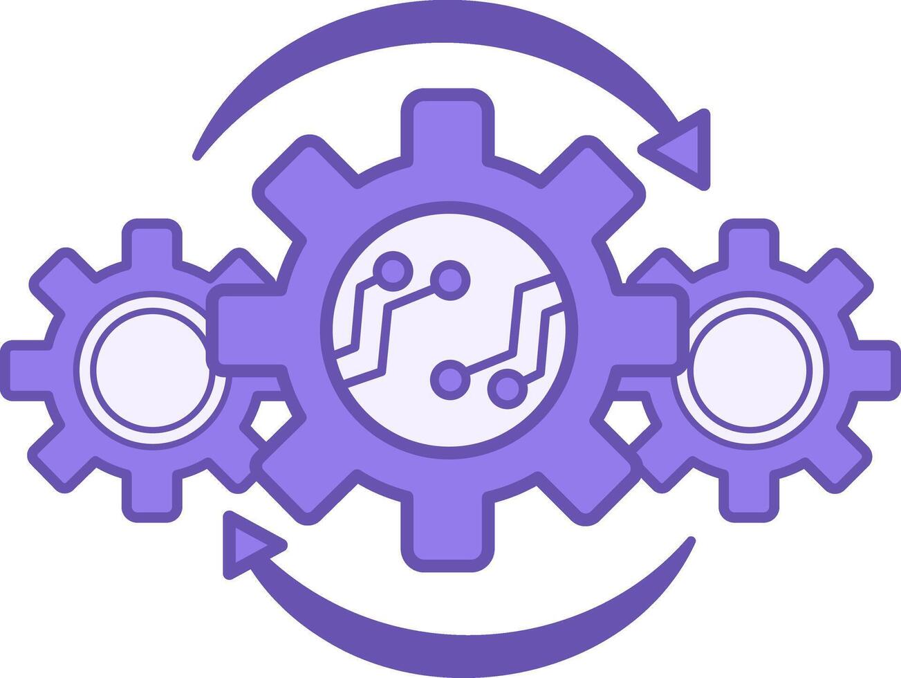 Automation Color Icon. Electronic Control. Workflow Icon. Technology ...