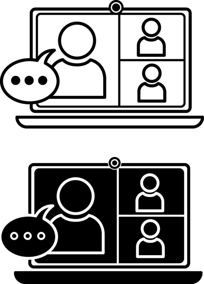 Webinar icons. Online Education, Online Courses, Distance Education, E-Learning Tutorials. Teamwork Concept vector