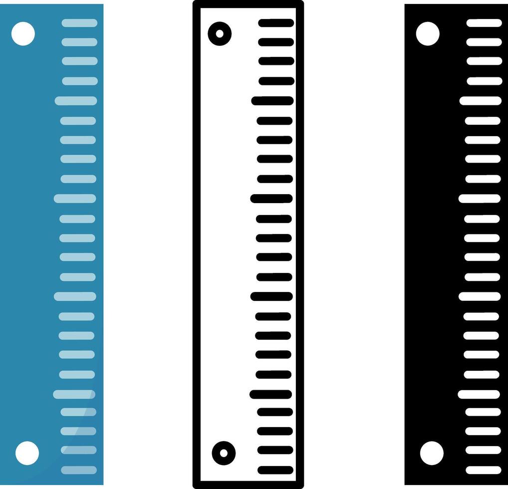 Ruler icons for Measurement. Illustration Stationery Equipment for School vector