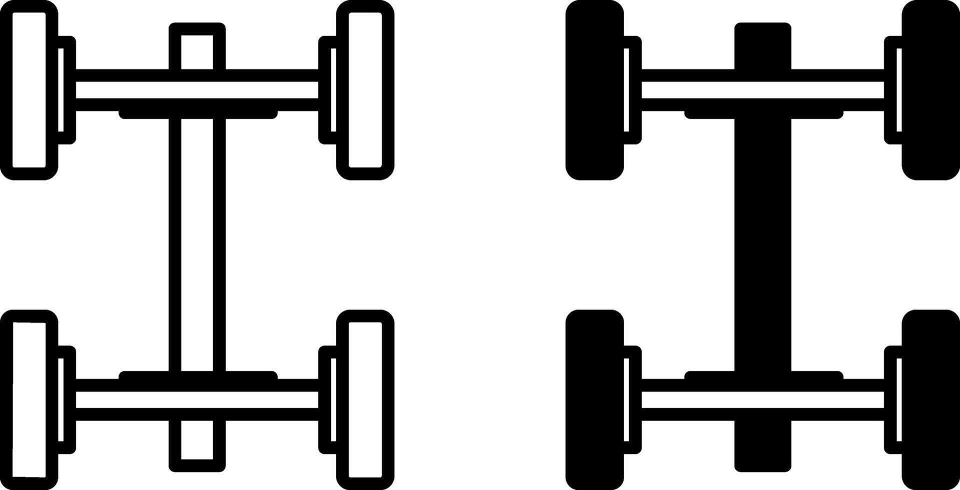 Alignment Service icons. Black and White Icons. Adjusting the Car Suspension Angles. Vehicle Repair. Car service concept vector