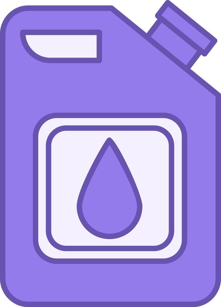 Colored Engine Oil Icon. Icon of Canister with Motor Oil. Car service concept vector