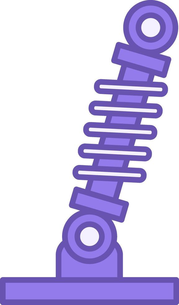 Colored Suspension Icon. Car Suspension Shock Absorber Icon. Repair, Auto Part. Car service concept vector