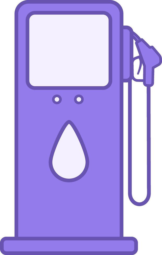 Colored Gas Pump Icon. Fuel Pumping Unit for Car. Road Concept vector
